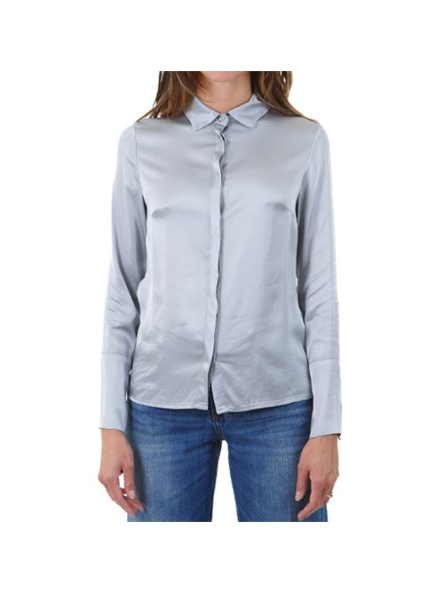 Camicia slim satinata colletto francese Manila Grace MANILA GRACE | C145VU-MA603